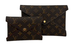 Pouch Kirigami Dos Unds, Canvas, Mono, Marron, SN2103
